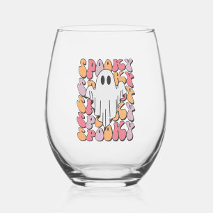 Verre À Vin Sans Pied Fantôme rétro éffrayant