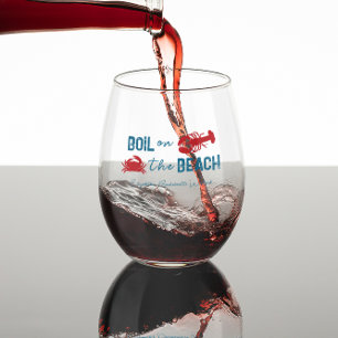 Verre À Vin Sans Pied Fête de Bachelorette Bouillabaisse de Fruits de Me