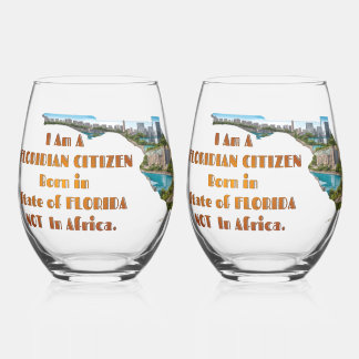 Verre À Vin Sans Pied Floridian Citizen