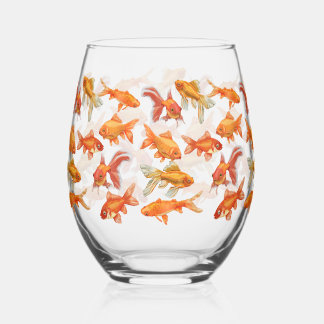 Verre À Vin Sans Pied Funny Goldfish Bowl