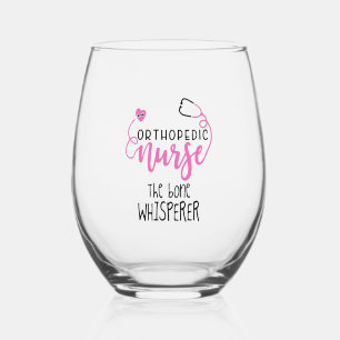 Verre À Vin Sans Pied Funny Orthopedic Nurse cite murmurer -