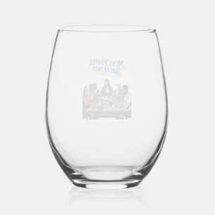Verre À Vin Sans Pied Groupe Jésus Fraternité Retraite T-Shirt Inspirati