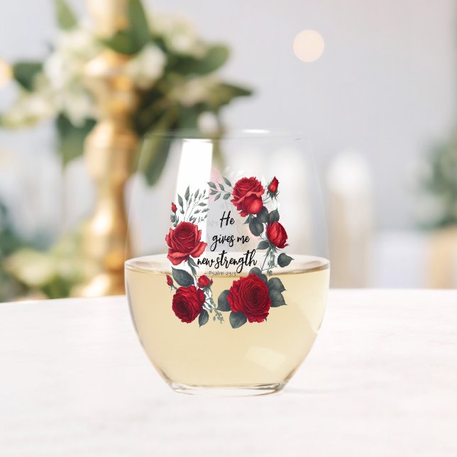 Verre À Vin Sans Pied Il Me Donne Une Nouvelle Force (Insitu (Mariage))