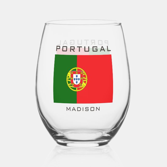 Verre À Vin Sans Pied Indicateur Portugais (Recto)