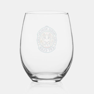 Verre À Vin Sans Pied Infirmière Chat Médical Drôle Conception Amateur d