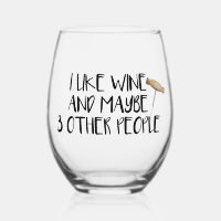 J'Aime Le Vin Peut-Être 3 Autres Personnes Tumbler