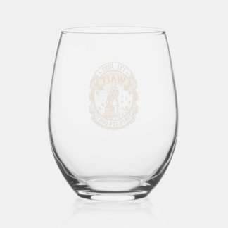 Verre À Vin Sans Pied J'attendrai juste qu'il soit silencieux Citrouille