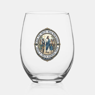 Verre À Vin Sans Pied Jésus Apologétique Théologie Chemise de nerd de fo