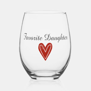 Verre À Vin Sans Pied Jeu de Drinkware Personnalisable Favori Faughter