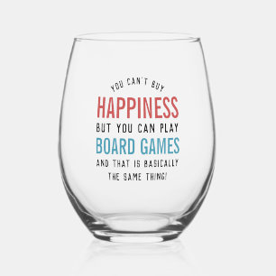 Verre À Vin Sans Pied Jeux de société est le bonheur Funny Jeux de socié