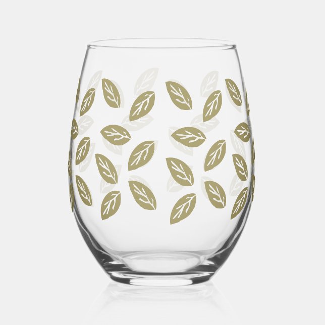 Verre À Vin Sans Pied Johan Leafs - TWArt (Droite)