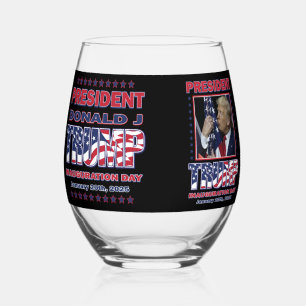 Verre À Vin Sans Pied Jour de l'investiture du président Trump