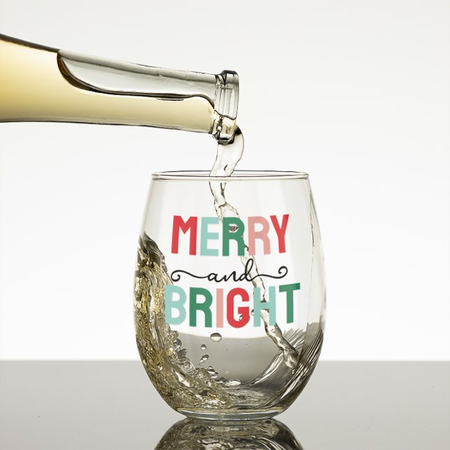 Verre À Vin Sans Pied Joyeux Noël (Créateur téléchargé)