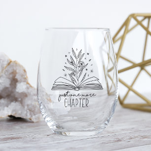 Verre À Vin Sans Pied Juste Un Chapitre De Plus Fleurissant Livre Floral