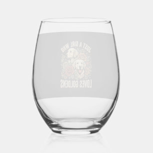Verre À Vin Sans Pied Juste une fille qui aime les Goldens
