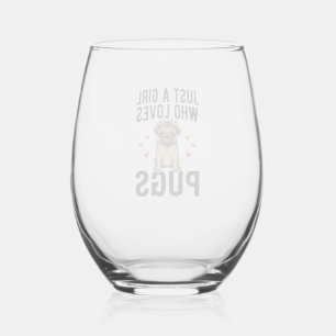 Verre À Vin Sans Pied Juste une fille qui aime les T-shirts de conceptio