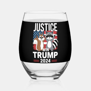 Verre À Vin Sans Pied Justice Pour Peanut Win Trump 2024