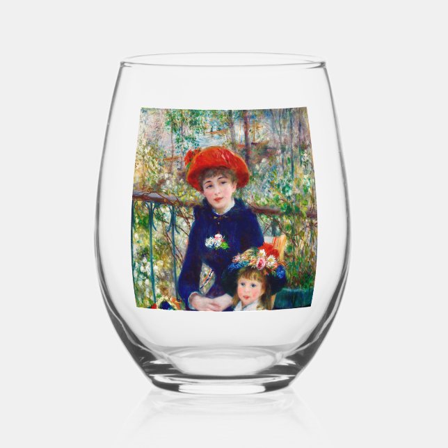 Verre À Vin Sans Pied La mère et l’enfant de Renoir (Recto)