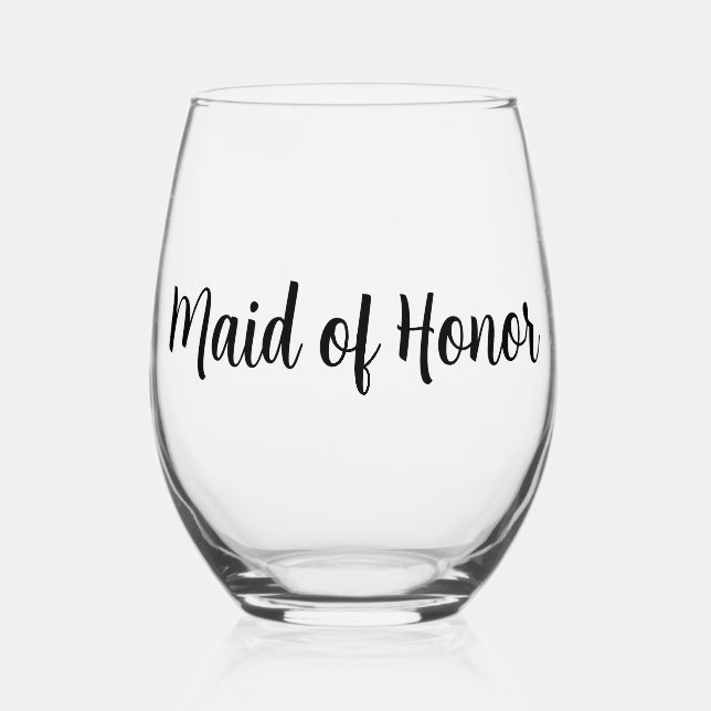Verre À Vin Sans Pied La servante du Mariage d'honneur (Recto)
