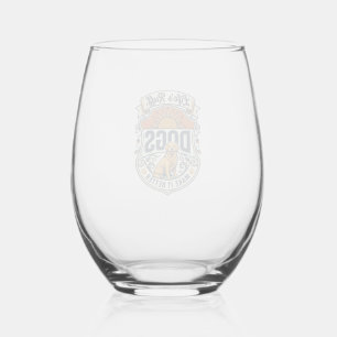 Verre À Vin Sans Pied La vie est rude les chiens la rendent meilleure Go