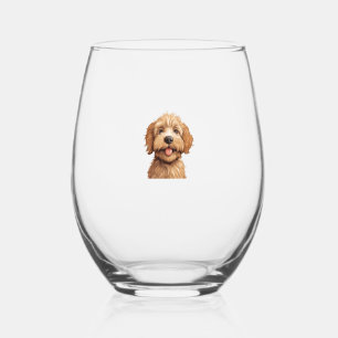 Verre À Vin Sans Pied Labradoodle australien