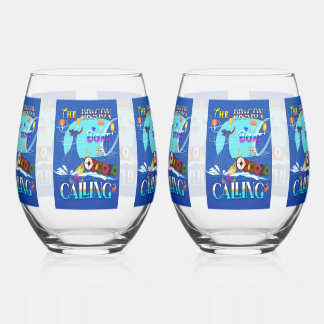 Verre À Vin Sans Pied Le Bateau Dragon Appelle