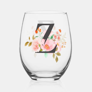 Verre À Vin Sans Pied Lettre Z