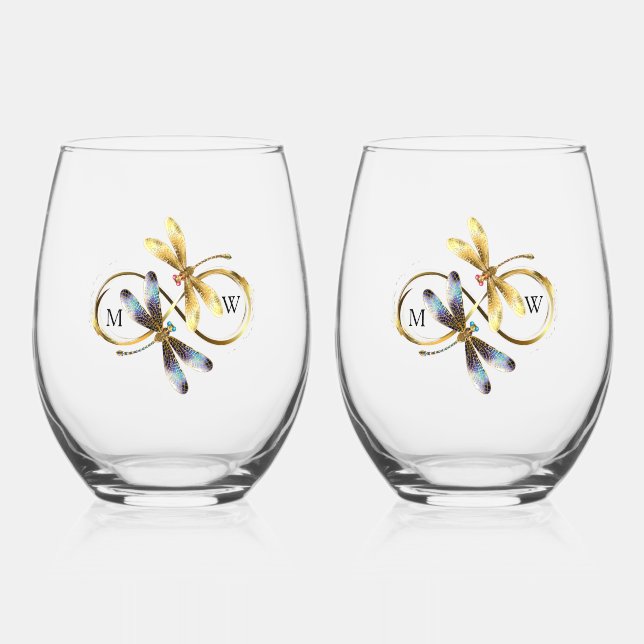 Verre À Vin Sans Pied Libellule Infinity (Recto)