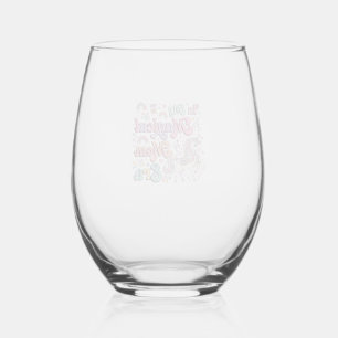 Verre À Vin Sans Pied Licorne Dans Mon Ère De Maman Magique Kawaii POD A