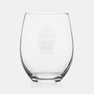 Verre À Vin Sans Pied Licorne Enseignement avec Licorne Énergie Gras Typ