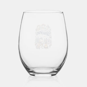 Verre À Vin Sans Pied Licorne Feu de camp Licorne Autocollant vectoriel