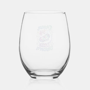 Verre À Vin Sans Pied Licorne rêve grand petit idée cadeau licorne vecte