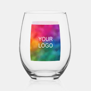 Verre À Vin Sans Pied Logo d'entreprise promotionnelle Modèle élégant et