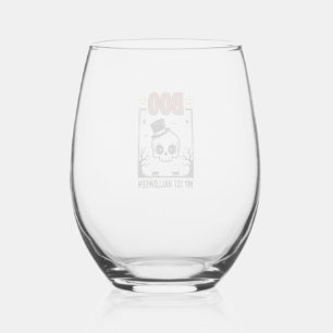 Verre À Vin Sans Pied Ma chemise de gravure vintage crâne de bébé Hallow