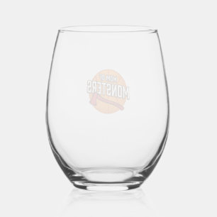 Verre À Vin Sans Pied Maman de monstres Conception de maman de basket-ba