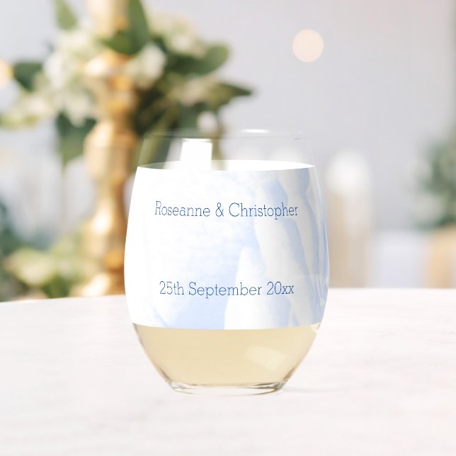 Verre À Vin Sans Pied Mariage de conception rose (Insitu (Mariage))