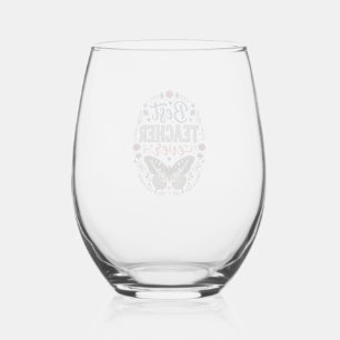 Verre À Vin Sans Pied Meilleur Professeur De Tous Les Temps Vintage Papi