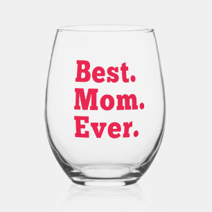 Verre À Vin Sans Pied Meilleure maman jamais
