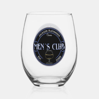 Verre À Vin Sans Pied Men's Club Man Cave Drinkware Cocktail