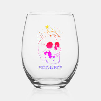 Verre À Vin Sans Pied Né Pour Être Ennuyé