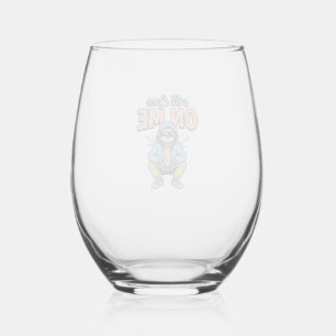 Verre À Vin Sans Pied Paresseux drôle tous les yeux sur moi conception d