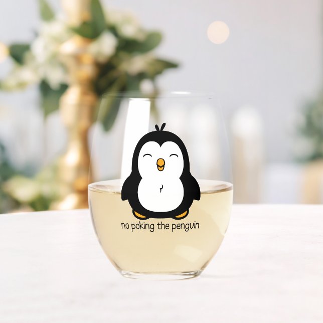 Verre À Vin Sans Pied Pas De Poing Sur Le Pingouin (Insitu (Mariage))