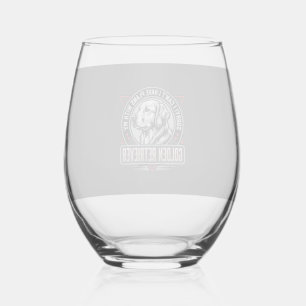 Verre À Vin Sans Pied Plans de Retriever doré Conception de badge de chi