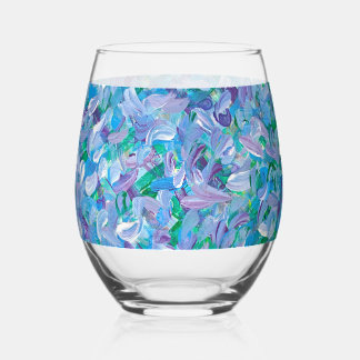 Verre À Vin Sans Pied Plumes de lavande