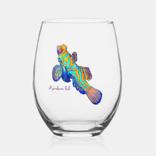 Verre À Vin Sans Pied Poisson Mandarin