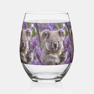 Verre À Vin Sans Pied Purple Jacaranda Koala Ours,
