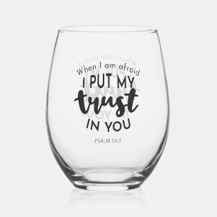 Verre À Vin Sans Pied Quand j'ai peur, je mets ma confiance en vous Cita