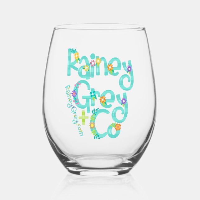 Verre À Vin Sans Pied RAINEY GRAY + CO [logo 6] (Recto)