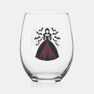 Verre À Vin Sans Pied Reine Vampire Halloween