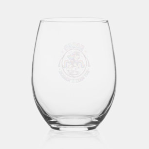 Verre À Vin Sans Pied Rodéo de licorne mais rendez-le magique drôle cade